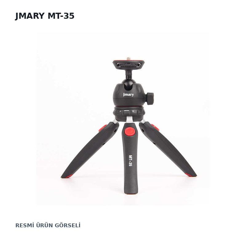 Jmary MT-35 360° Bilyeli Başlıklı Katlanabilir Mini Tripod