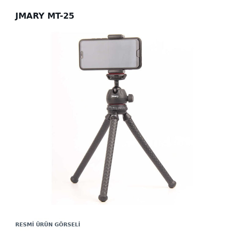 Jmary MT-25 Esnek Ahtapot Ayaklı Telefon Tripodu